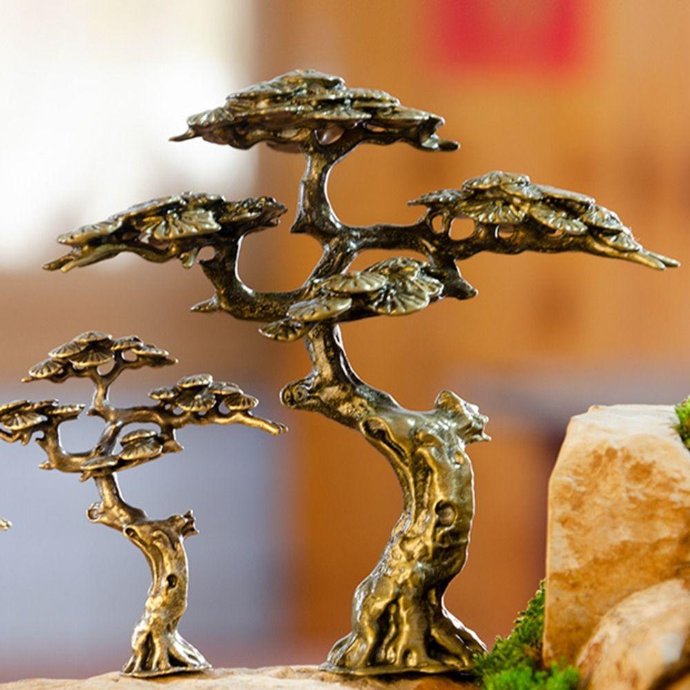 Моделирование украшения Приветственная сосна Маленький сосновый орнамент Приветственная сосна Статуя Миниатюрная скульптура S